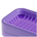 Plastic Bathroom Soap Box Holder Double Layer Drainage Non-slip Dish Draini
