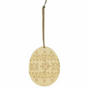 4 Pc Wooden Easter eggs Hanging Pendant Gift Shop Wall Door Decor Sign DIY