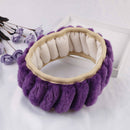 3Pcs/set Winter purple warm plush car steering wheel cover handbrake covers FT