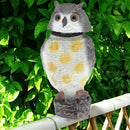 Realistic Owl Decoy Weed Pest Control Pigeon Scarer Garden Repeller C
