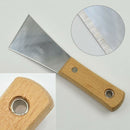 Stainless Scraper Putty  Wood Handle drywall Finishing Plaster Scraping Tool