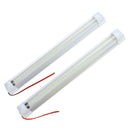 2X 72 LED Interior Light Strip Bar Car Lamp Van Caravan ON/OFF Switch WhiteS Ew