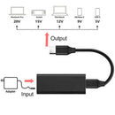 Charge Connector Intelligent 65W Adapter Cable Power Plug DC 5.5x2.5mm To Type C