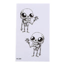 Makeup Mini Alien Tattoo Arm Body Art Waterproof Temporary Tattoo Stickers ï¼D