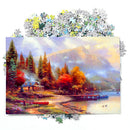 1000pcs DIY Purple Flowers Puzzle Educational Learning Assembling Toys Gift