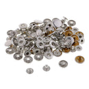 60 Sets Snap Buttons Popper Press Fasteners for Bags Jacket - White + Black