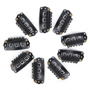 40pcs U Shape Steel Snap Clips For Feather Hair Extensions Wigs Weft Feather ME
