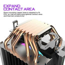 Cpu Air Cooler 6 Heat Pipes Twin-Tower Heatsink With 90Mm Rainbow Led Fans