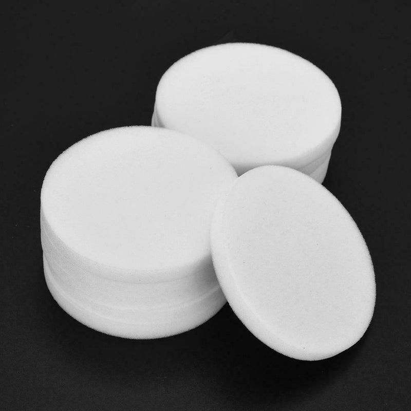 10pcs Round Latex Sponge Cosmetic Cleansing Puff Powder Liquid Remover (M) A