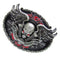 Men Western Cowboy Skeleton Head Belt Buckle Belt Buckle New 3.5 X 2.6in
