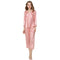 Autumn Women Silk Pajamas 2 Sets Long Sleeve Sleepwear Casual Lace Home Wea
