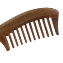 Natural Green Sandalwood Wooden Comb Massage Hair Care Wood Comb Antistatic Wide
