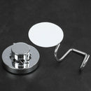 1x Vacuum Stainless Steel Suction Cup Hook,Double Hooks Wall Hook,Bath Towe F4Y5