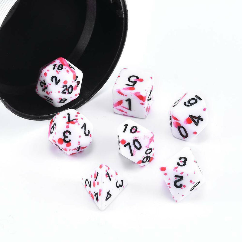 7Pcs Polyhedral TRPG DND Games For Opaque D4-D20 Multi Sides Dice for Board Game