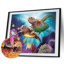 Diamond Painting Undersea Turtles 5D Full Round Rhinestone Picture 40x30cm