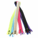 10Pcs 20cm Lace Closed End Zippers Nylon For Purse Bags Multicolor DIY Sewing