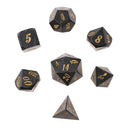 7 Pieces Metal Dice Set D6 D8 D10 D12 D20 For