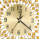 Modern Wall Clock, Luxury Flower Wall Clock Silent Clock for Living Room, B