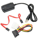 SATA/PATA/IDE Drive to USB 2.0 Adapter Converter Cable for 2.5/3.5 Hard Drive Hn