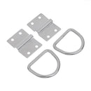 2Pcs Stainless Steel D Ring Tie Down Lashing Point Anchor Fixing Cleat Plate