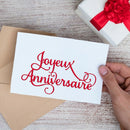 French Alphabet Cutting Die for DIY Scrapbooking Embossing Die Cuts (H4843) A