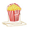 Woman Cupcake Hamburger Chain Bag Popcorn Crossbody Messenger Bag (Popcorn