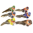 12pcs Artificial Foam Feather Birds DIY Crafts Ornament Home Garden Decor