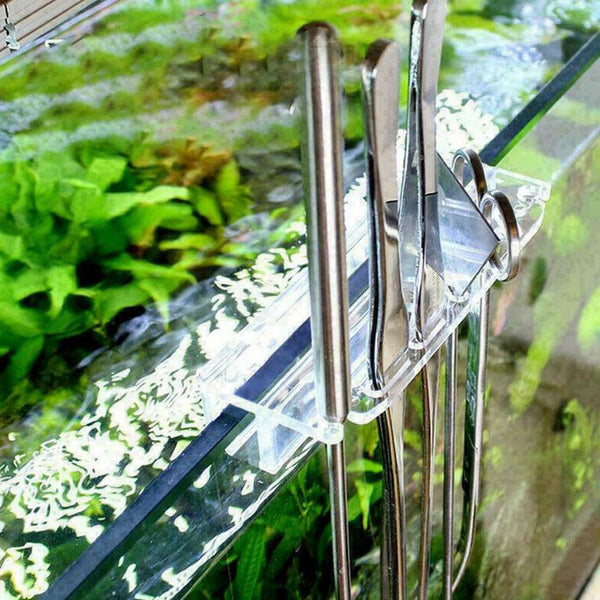 Acrylic Aquarium Fish Tank Water Grass Cleaning Tool Stand Holder U5U0 I5O0 A1F7