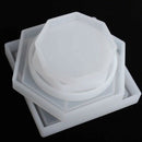 5Pcs Diy Coaster Silicone Mold Included Square Hexagon Circle Octagon Mold  C4E5