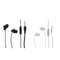 2 Pcs In Ear Headphones with Mic Wired Earbuds, Volume Control, Earphones with