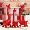 Ceramic 1 Set of 3 Giraffe Crafts Ornaments Desktop Decoration Home Decorat