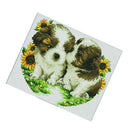 11CT Love Dogs Stamped Cross Stitch Kit Handmade Needlework Home Decor