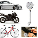 0-16PSI Stainless Steel Tire Pressure Gauge Dial Meter for Car Motorcycle
