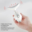 3 LED Photon Heating Facial Neck Massager Double Chin Wrinkles RemovalB Nw