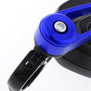 Motorcycle Metal Handle Bar End Rearview Side Mirrors 7/8inch(22mm) Blue