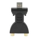 Portable USB Male to 2 RCA Female Video Power Adapter Converter HDTV 1 Piece