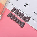 24pcs Solid French False Nails Art Acrylic Full Cover Tips Manicure Gl%!