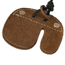 Cowhide Archery Finger Tab For Recurve Bows Hunting Finger Protector Brown W3W6