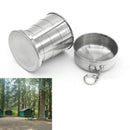 240ml stainless steel portable outdoor travel folding collapsible cup telesco Cy