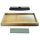Double-Sided Whetstone Sharpening Stone Kit Bamboo Base  Sharpener
