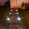 4x 8 LED Solar Buried Light Waterproof Under Ground Lawn Lamp (White Light)
