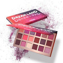 Ucanbe Shimmer Matte Dreamland Eyeshadow Makeup Palette 18 Color Purple Pin