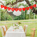 Wooden Hollowed I LOVE YOU Wedding Pendant Festival Party Hanging Ornaments
