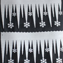 White Snowflake Ice Strip Xmas Christmas Decoration Ornament Festival Party X+