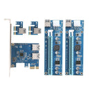 PCI-e to Dual USB 3.0 Converter Card and Dual PCI-e Slot 6Pin Adapter Card