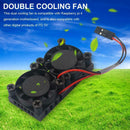 5V Dual Cooling w/ Thermal Adhesive Fan For Raspberry Pi 4 Generation Radiator