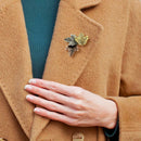 Retro Brooches Maple Leaf Pin Women Men Exquisite Collar Pins Wedding Jewelry