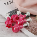 5pcs Plastic Cookie Cutter Cake Mold Star Button Plum Heart Biscuit Sugarcr- OZ