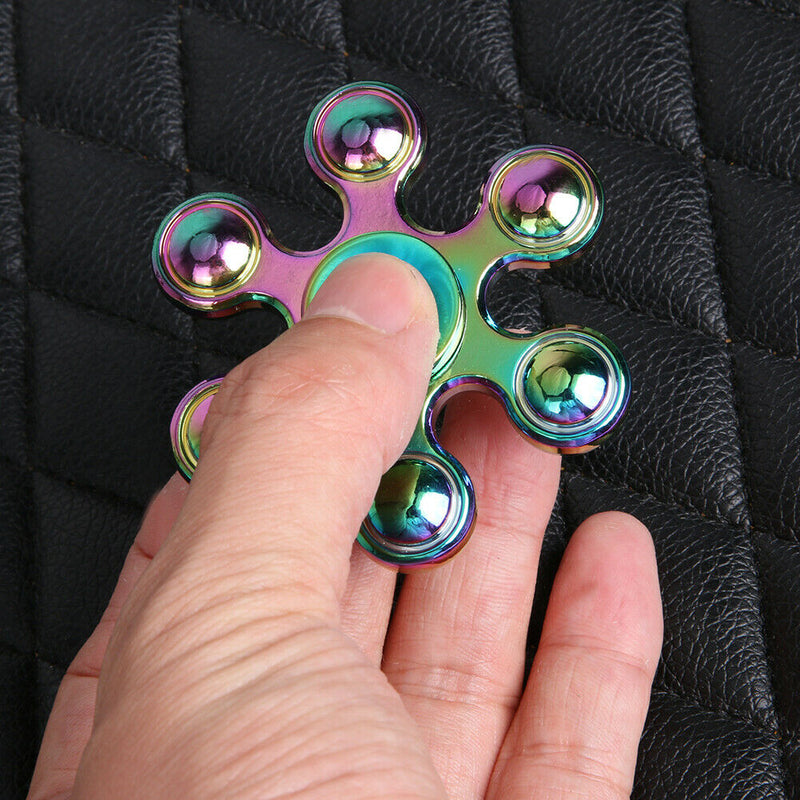 otation Time Long Tri-Spinner Fidget Funny Toys Metal EDC Fidget Spinner Ha