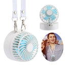 Portable Handheld Fan Mini Portable Outdoor Necklace Fan 3 Speeds 180 Degre O4K5